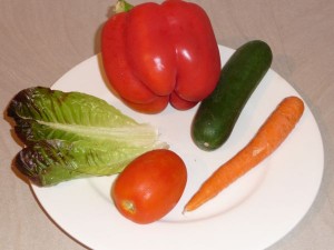 vegies healthy lunch blog